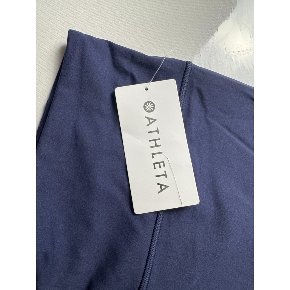 Athleta Ultra High Rise Elation 7/8 Tight Leggings Women's L Navy Blue NWT - Picture 4 of 7